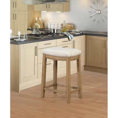 Linon Willamette Rustic Striped Counter Stool