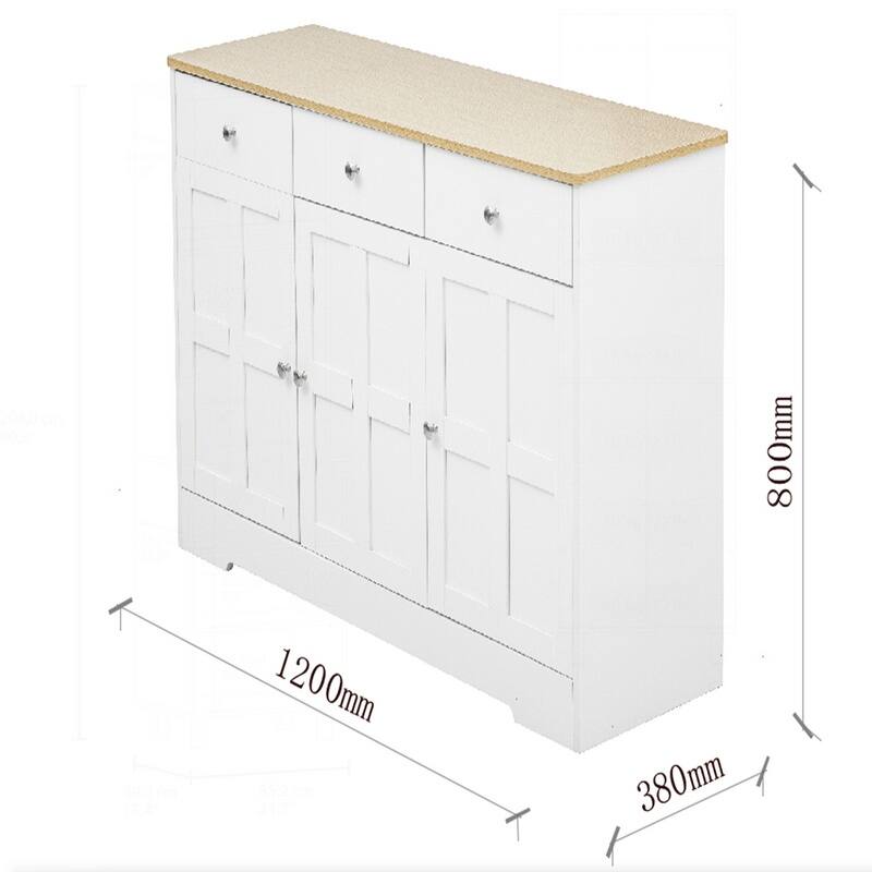 Versatile Sideboard with Drawers for Various Rooms