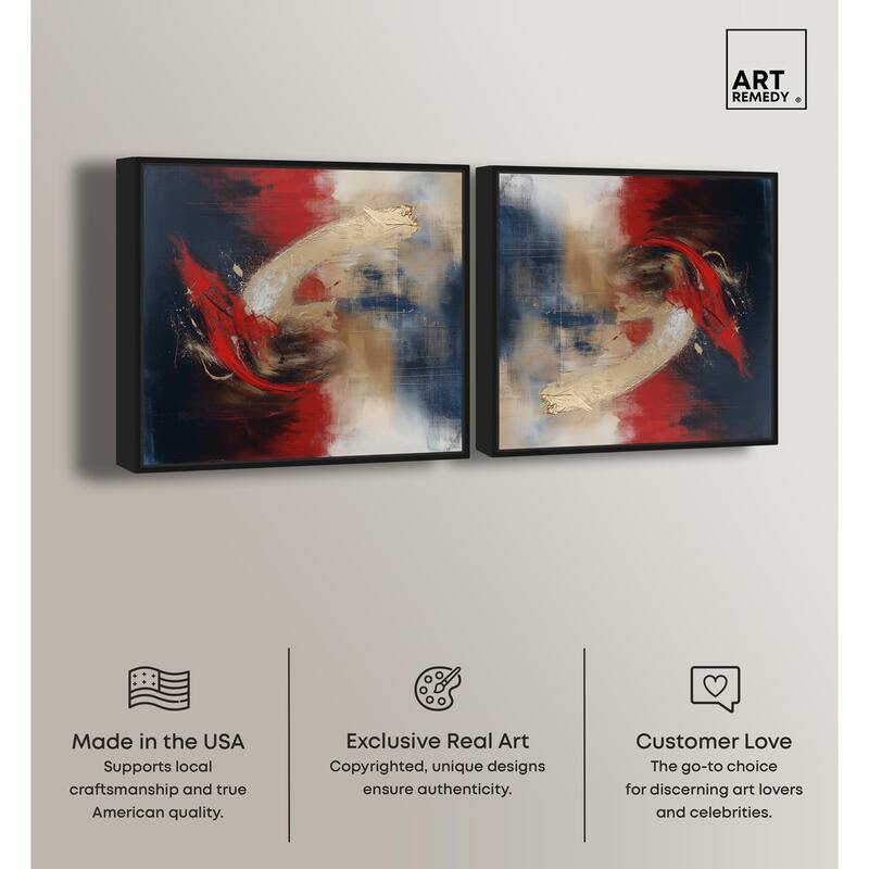 Flower Impressions Canvas by Art Remedy