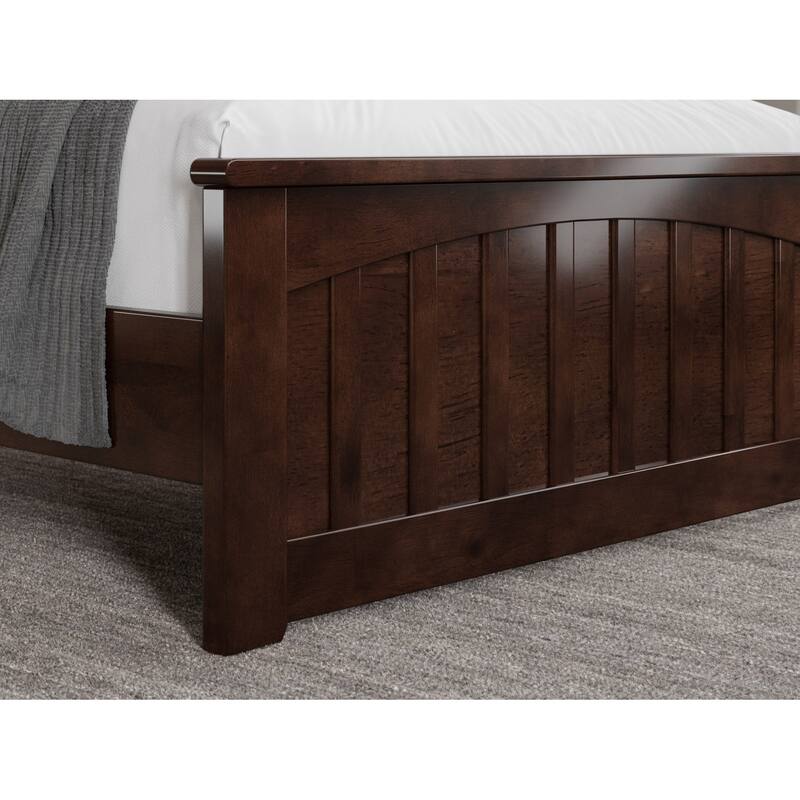 Becket Solid Wood Low Profile Platform Bed with Matching Footboard
