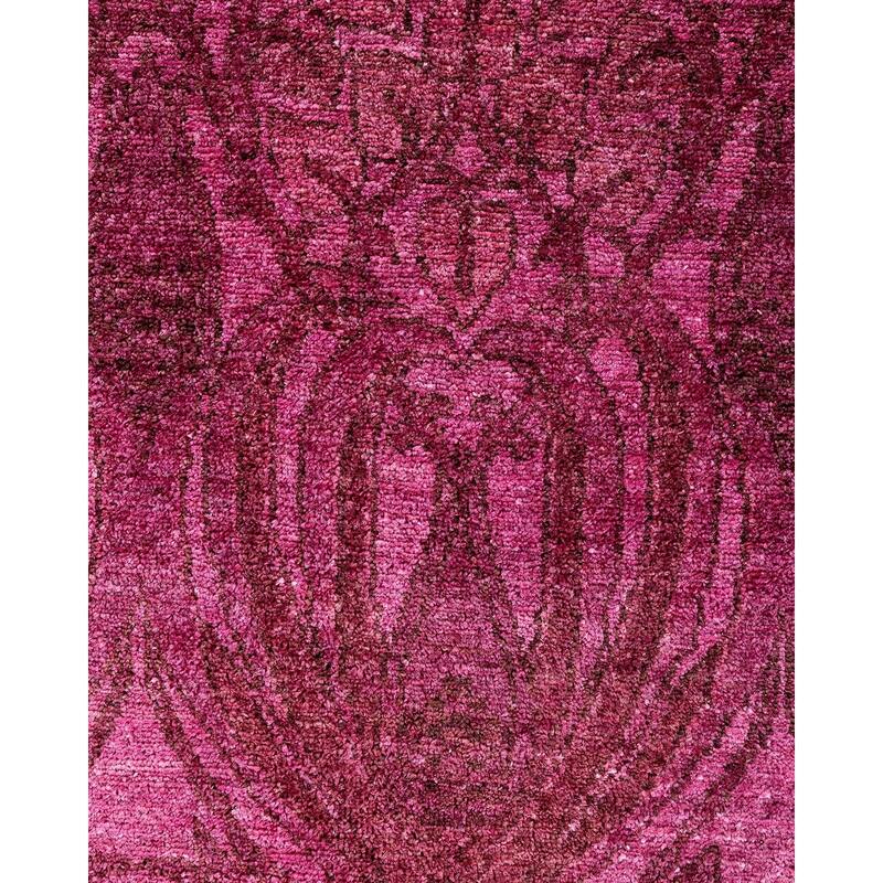 Contemporary Overdyed Wool Hand Knotted Area Rug - 6' 2" x 8' 10"