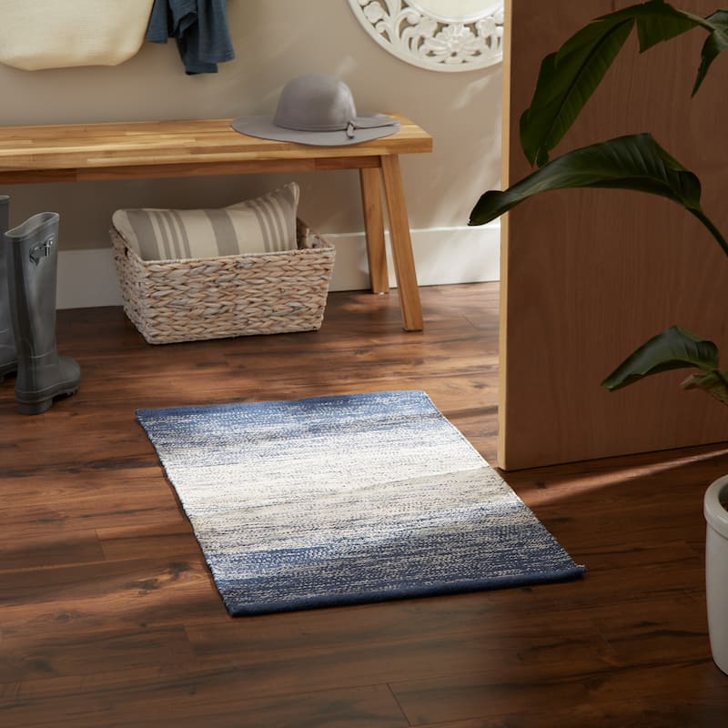 2x3-Ft Ombre Stripe Area - Accent Rug - Multiple Colors Available - 2' x 3'