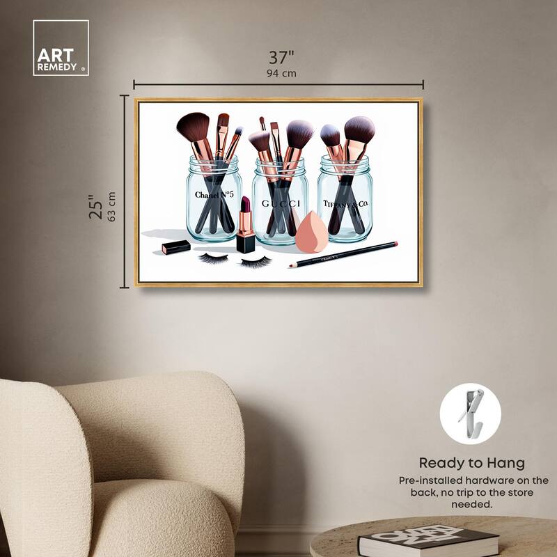 Glamour Glassware Canvas by Art Remedy