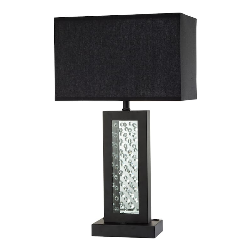 Ardair Contemporary Metal On-Off Line Switch Table Lamp with USB by Furniture of America