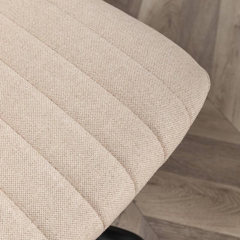Masar Fabric Swivel Office Chair with Adjustable Height, Metal Base, and Breathable Upholstery