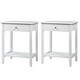 preview thumbnail 3 of 8, Gymax 2PCS Nightstand Sofa Side End Table Bedroom Living Room w/ Shelf