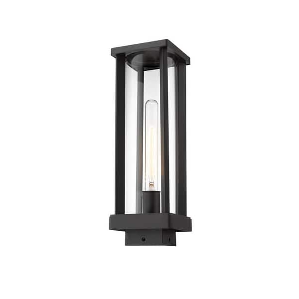 slide 2 of 5, Z-Lite Glenwood 15" Tall Outdoor Single Head Post Light