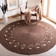 preview thumbnail 7 of 22, SAFAVIEH Handmade Natural Fiber April Jute Rug 3' Round - Brown