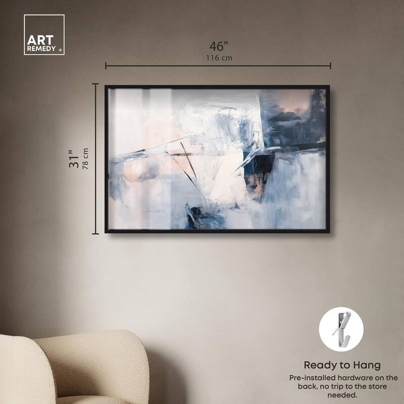 Blue Rapture I Shadowbox by Art Remedy