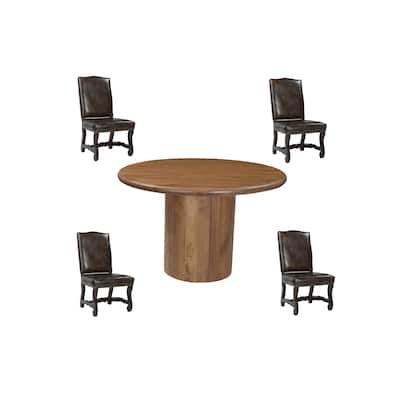 Ava 5-piece Solid Wood Dining Set