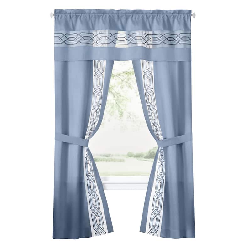 Achim Paige 5 Piece Window Curtain Set