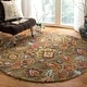 preview thumbnail 54 of 121, SAFAVIEH Fiorello Handmade Blossom French Country Wool Area Rug 10' Round - Green/Multi - Round
