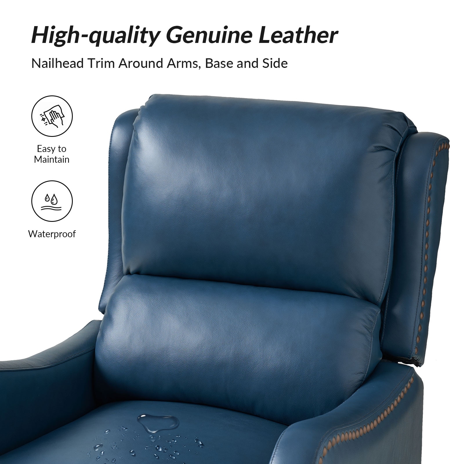 Brigida Multifunctional Modern Genuine Leather Nailhead Trim