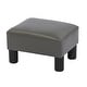 preview thumbnail 38 of 36, Adeco Small Rectangular Ottoman Modern PU Leather Footrest Stool Chair