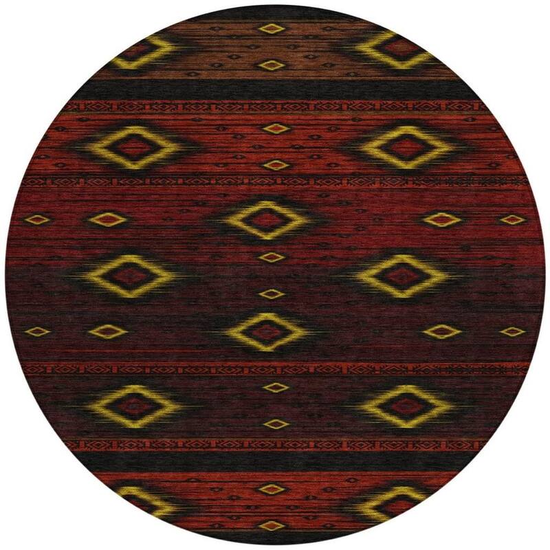 HomeRoots Tribal Transitional Rectangle Outdoor Rug