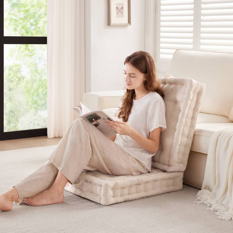 Intelligent Design Azza Poly Chenille Square Floor Pillow Cushion