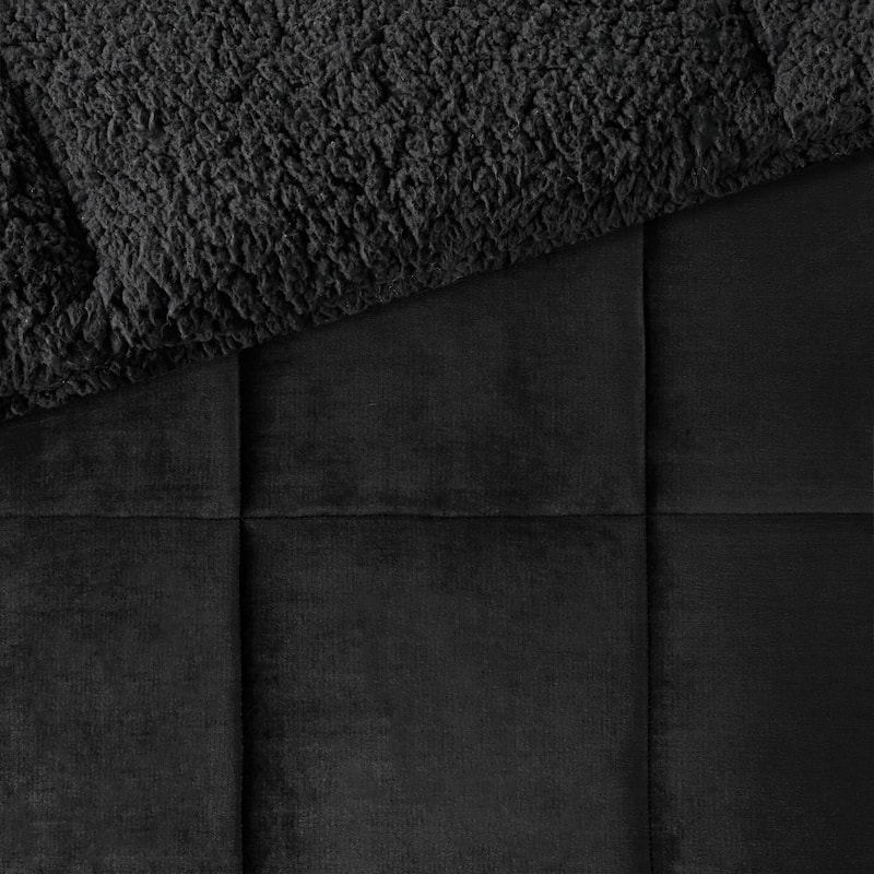 Woolrich Alton Plush to Sherpa Down Alternative Comforter Set