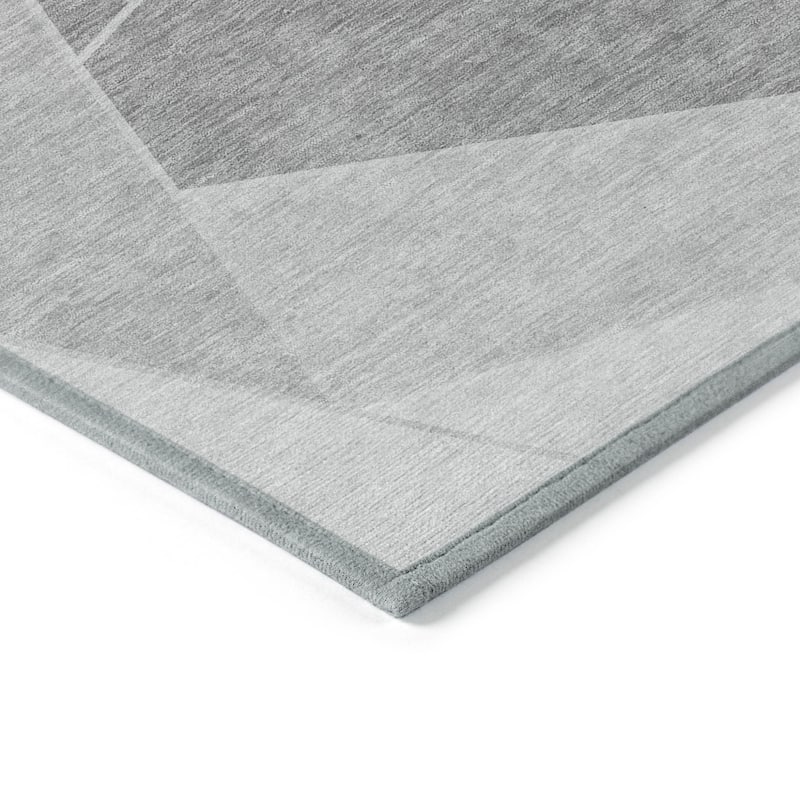 HomeRoots Geometric Transitional Rectangle Outdoor Rug