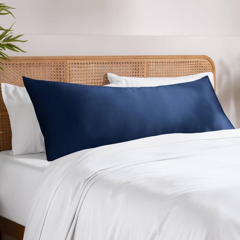 Bare Home Rayon from Bamboo Body Pillowcase - Dark Blue