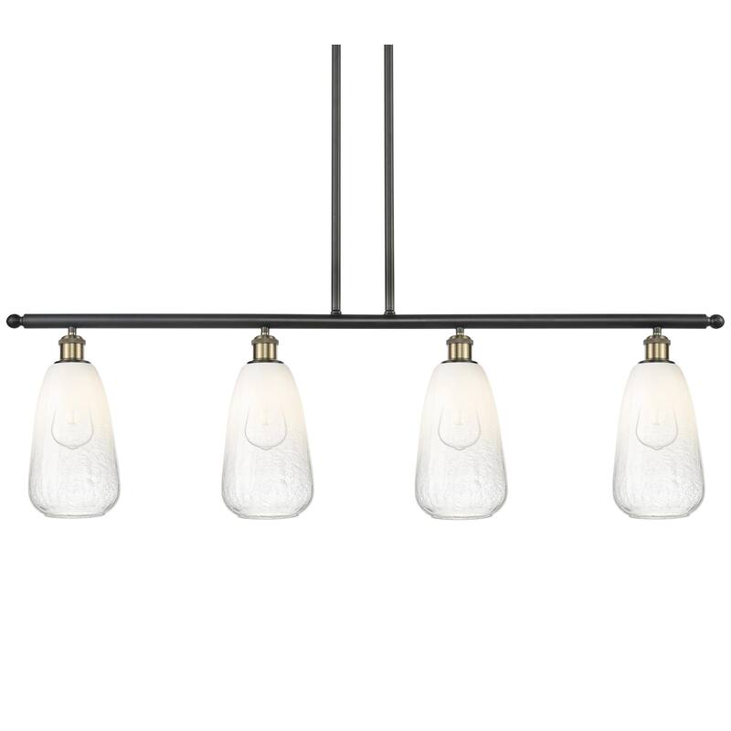Innovations Lighting 516-4I-14-48 Brookhaven Almond Linear Brookhaven - Black Antique Brass / Opal