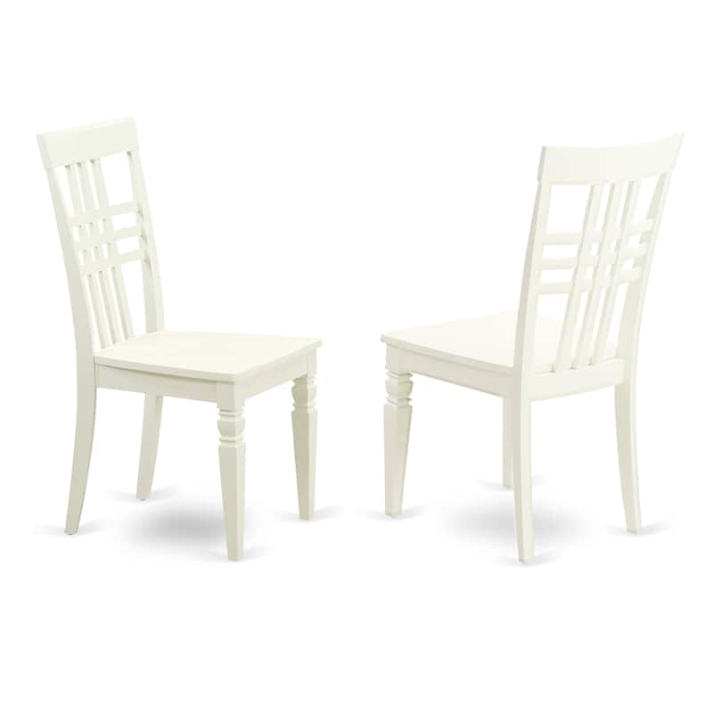 East West Furniture Dining Table Set- an Oval Kitchen Table and Dining Chairs, Linen White(Pieces Options)