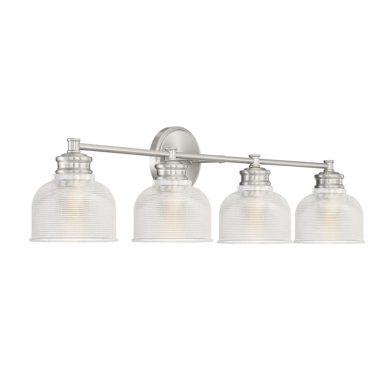 Meridian M80036 4 Light 32" Wide Bathroom Vanity Light with Halophane