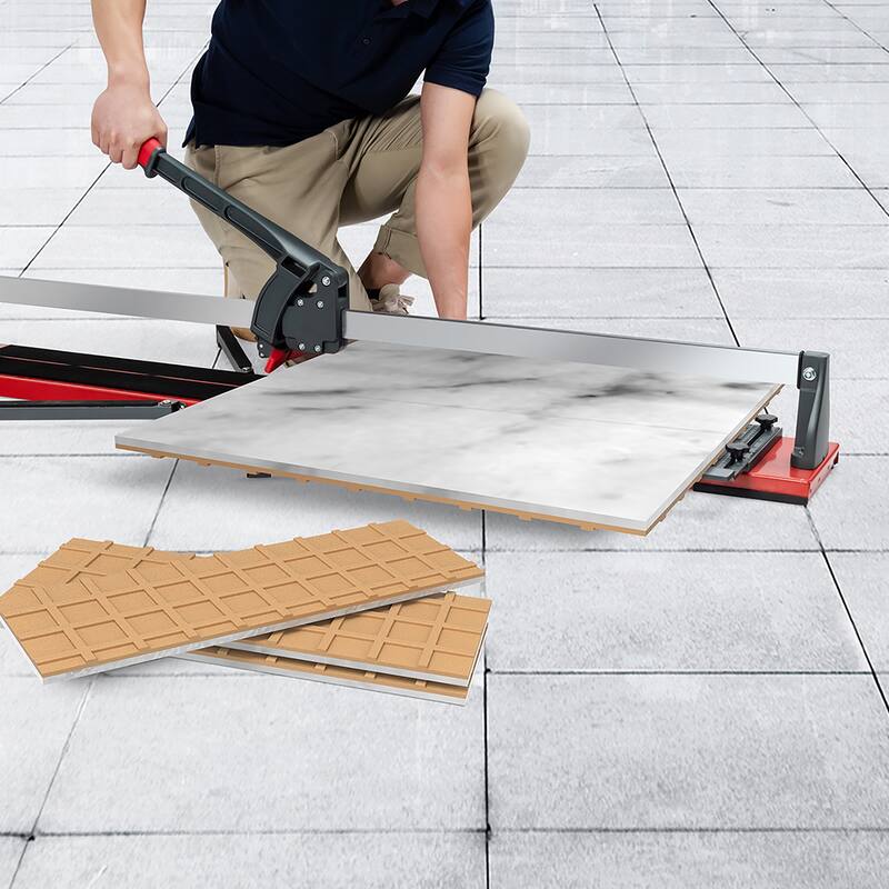 IronMax 48'' Manual Tile Cutter Porcelain Cutter Machine Tungsten - Black/Red - 56.5''x 9''x 9''(Lx Wx H)