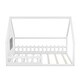 preview thumbnail 6 of 10, White Full Pine House Bed with Fence