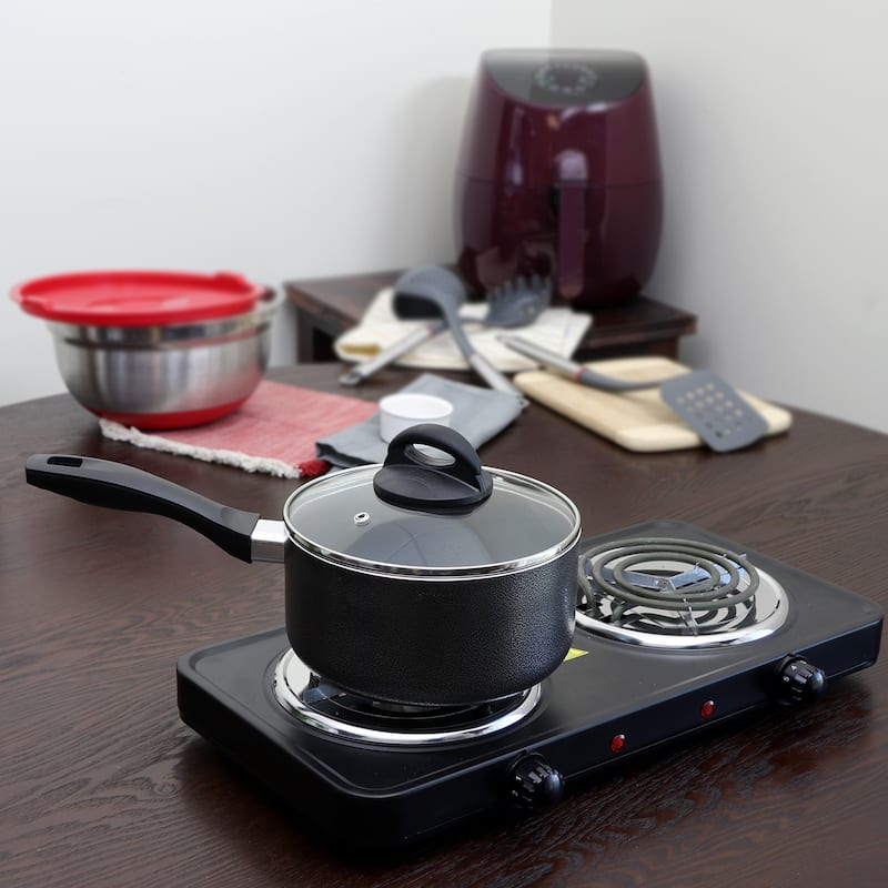 2.5 Quart Aluminum Sauce Pan with Lid in Ash