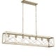 preview thumbnail 49 of 68, Kiro 5-light Farmhouse Linear Chandelier Faux Wood Dining Lighting with UL Certified - 36''
