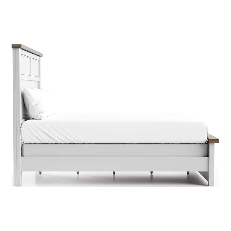 Furniture of America Althea Modern Farmhouse 4-Piece Wood Kids Panel Bedroom Set