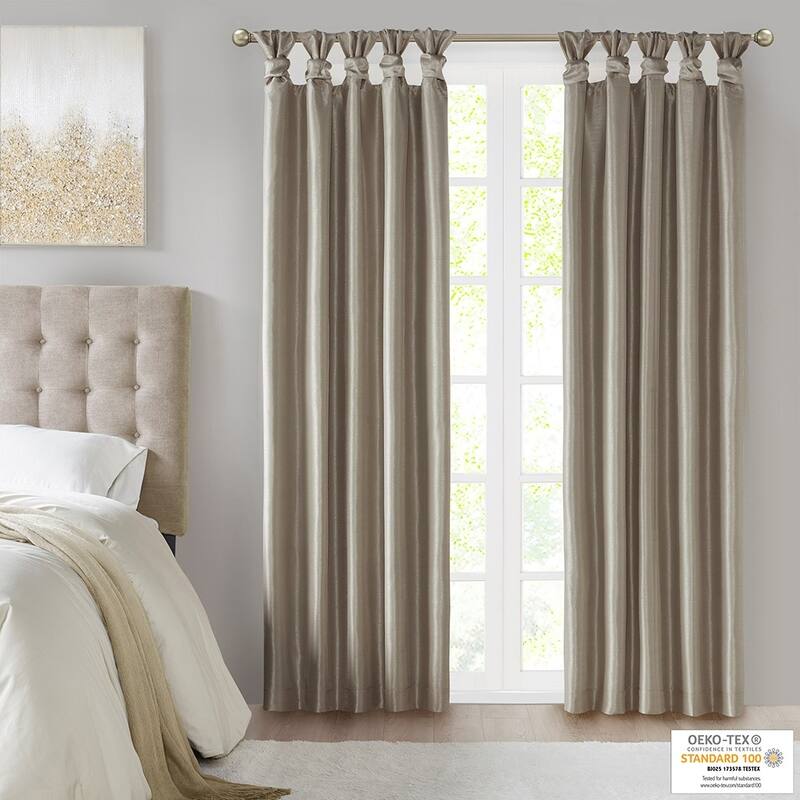 Twist Tab Total Blackout Window Curtain Panel