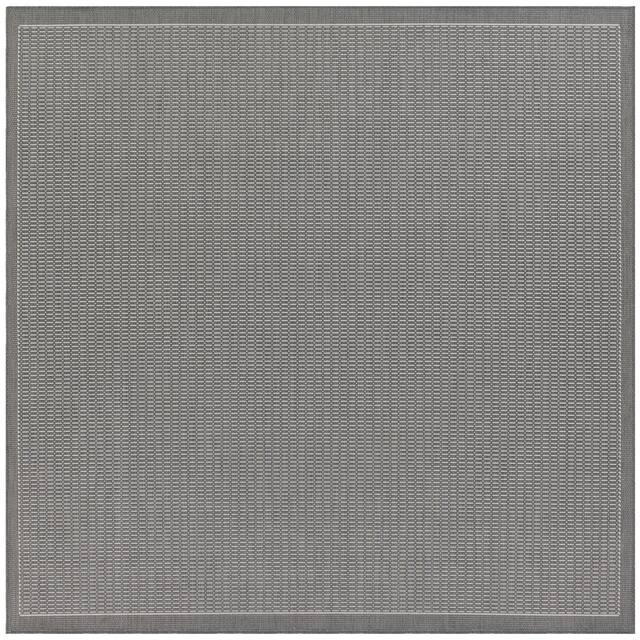 Pergola Deco Indoor/ Outdoor Area Rug - 7'6" Square - Gray