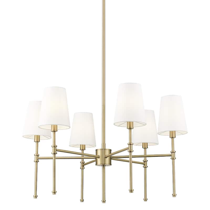 Millennium Lighting 16106 Adorra 6 Light 26" Wide Chandelier - Vintage Brass