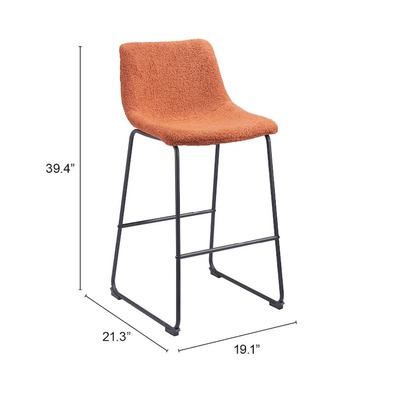 Smart Bar Chair (Set of 2) - 19.7" W x 21.3" D x 39.4" H