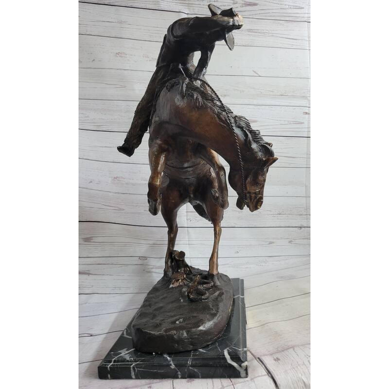 RattleImitative snake By Frederic Remington Western Bronze Statue Sculpture Figure Art 21 Inches X 17 Inches