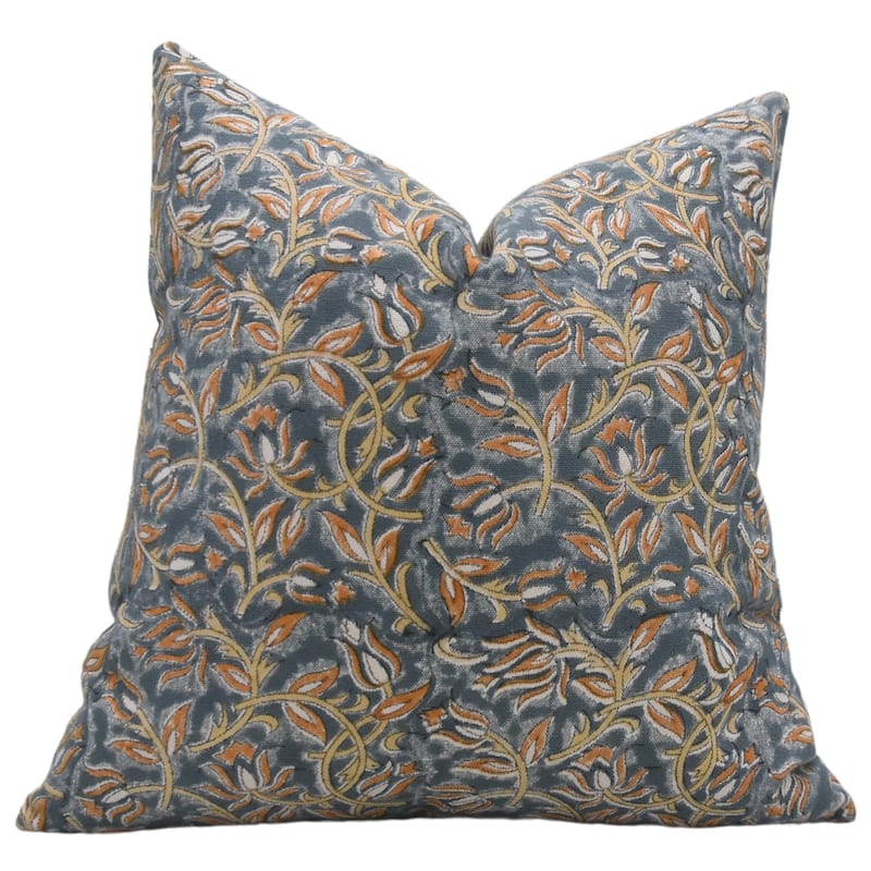 Fabdivine Cotton Boho Design Decorative Outdoor Block print pillow cover - Pillow Covers - 16" x 16"