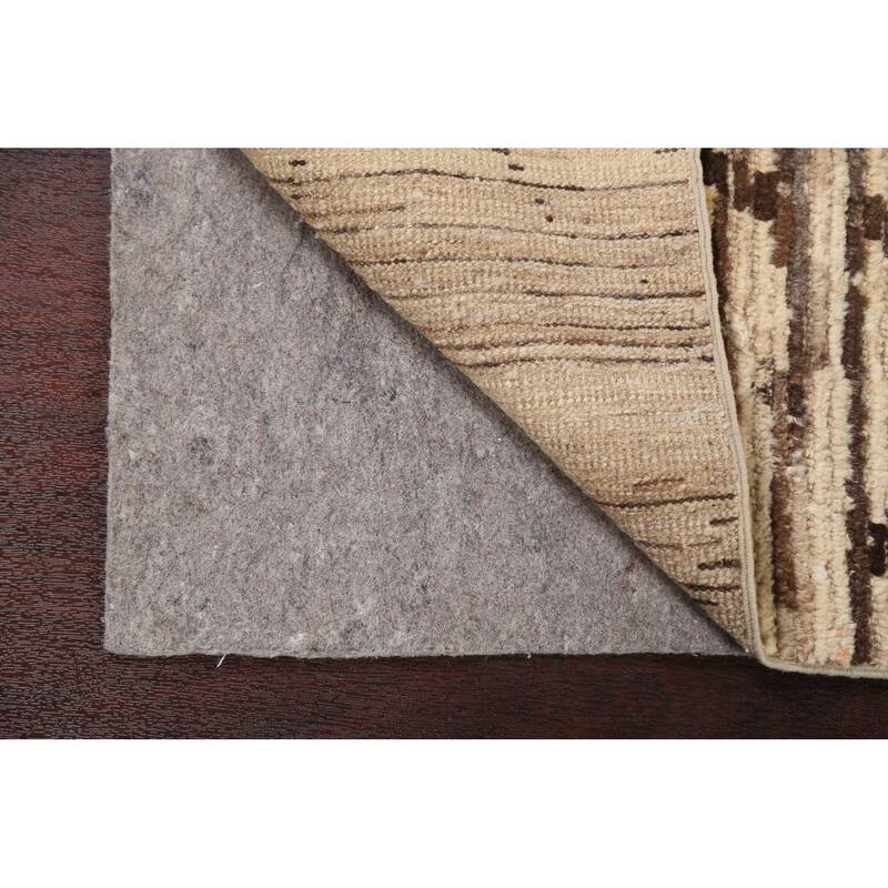 Contemporary Oriental Wool Gabbeh Kashkoli Area Rug Handmade Carpet - 3'2" x 4'11"