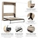 preview thumbnail 81 of 88, Pur 65W Queen Murphy Bed for Multipurpose Room by Bestar