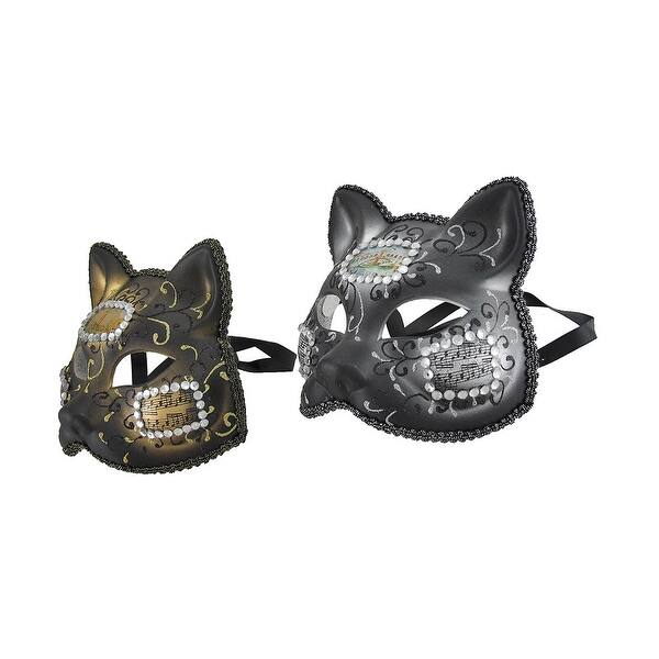 Shop Pair Of Venetian Style Jeweled Gatto Musica Carnivale Cat