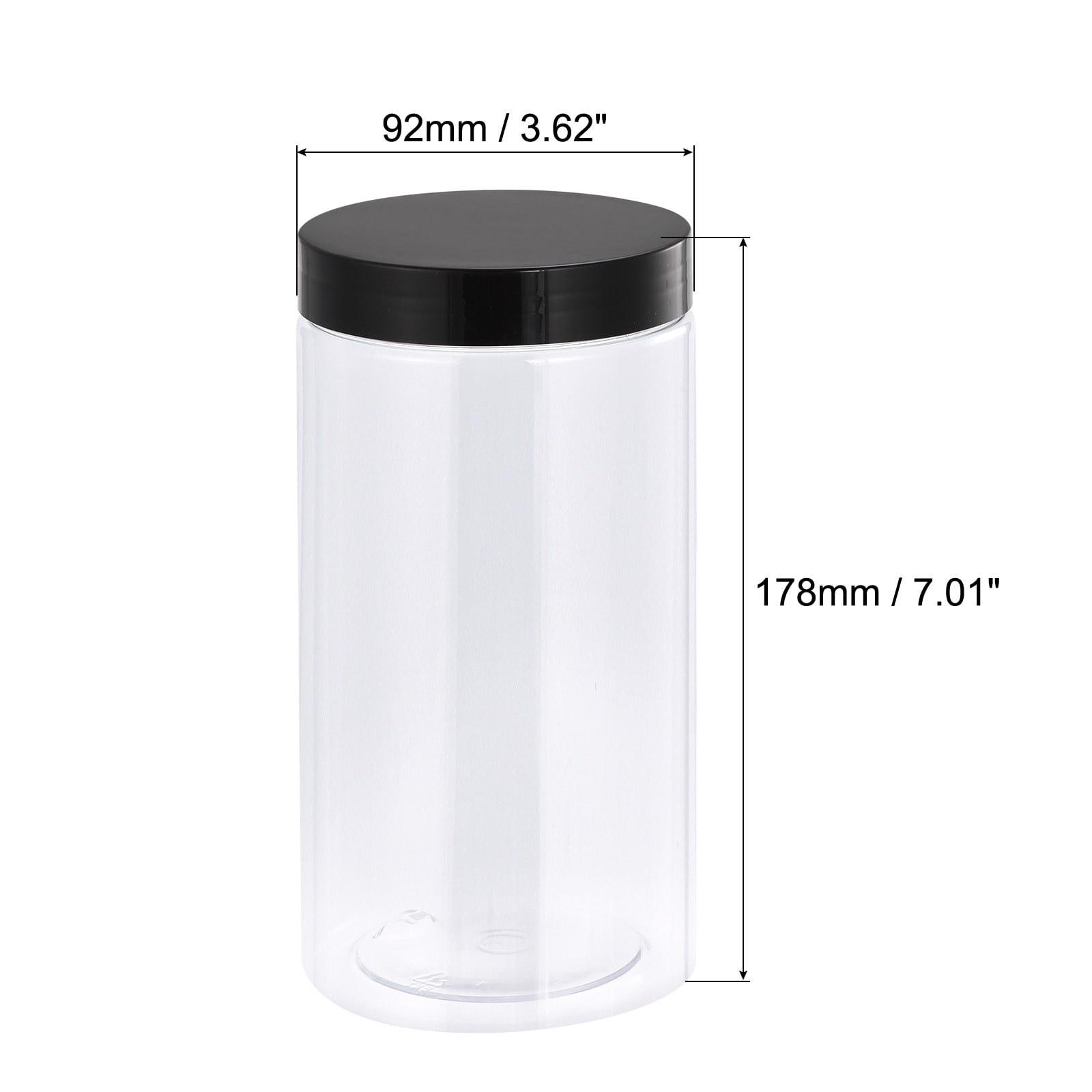 https://ak1.ostkcdn.com/images/products/is/images/direct/9ff8fca980cf5726a2169625e4651478f4553d83/Round-Plastic-Jars-with-Black-Screw-Top-Lid%2C-2Pcs.jpg