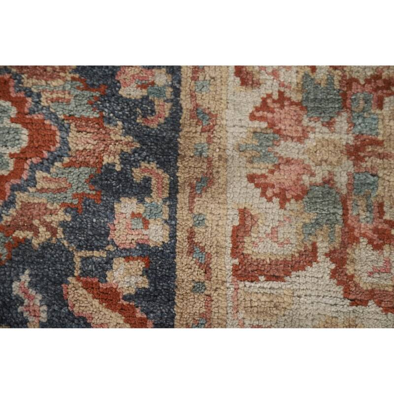 Heriz-Serapi Octagon Rug Hand-Knotted Wool Carpet - 6'0" x 5'11"