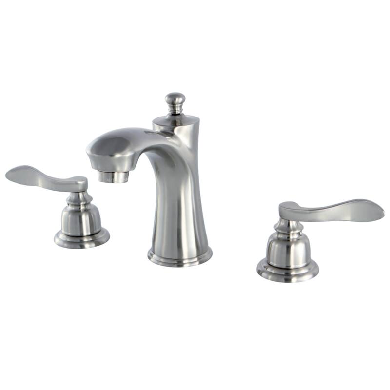 Kingston Brass NuWave French 1.2 GPM Widespread Bathroom Faucet with - Brushed Nickel