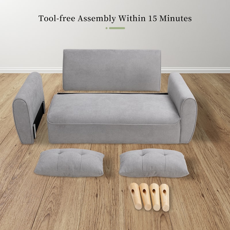 Futzca 47" Modern Loveseat Sofa