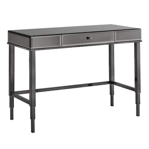 Camille Beveled Mirrored Accent 1-drawer Office Writing Desk by iNSPIRE Q Bold