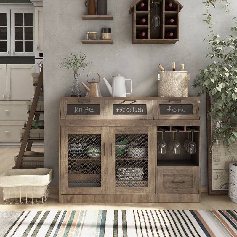 The Gray Barn Red River 3-drawer Buffet