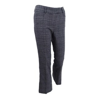 petite plaid trousers
