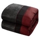 preview thumbnail 7 of 33, Nanshing Ester Red and Black 7-Piece Comforter Set