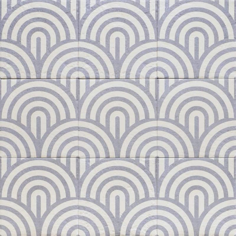 The Tile Life Verity Waves 8x8 Porcelain Floor & Wall Tile - Blue - 8 x 8 Sample