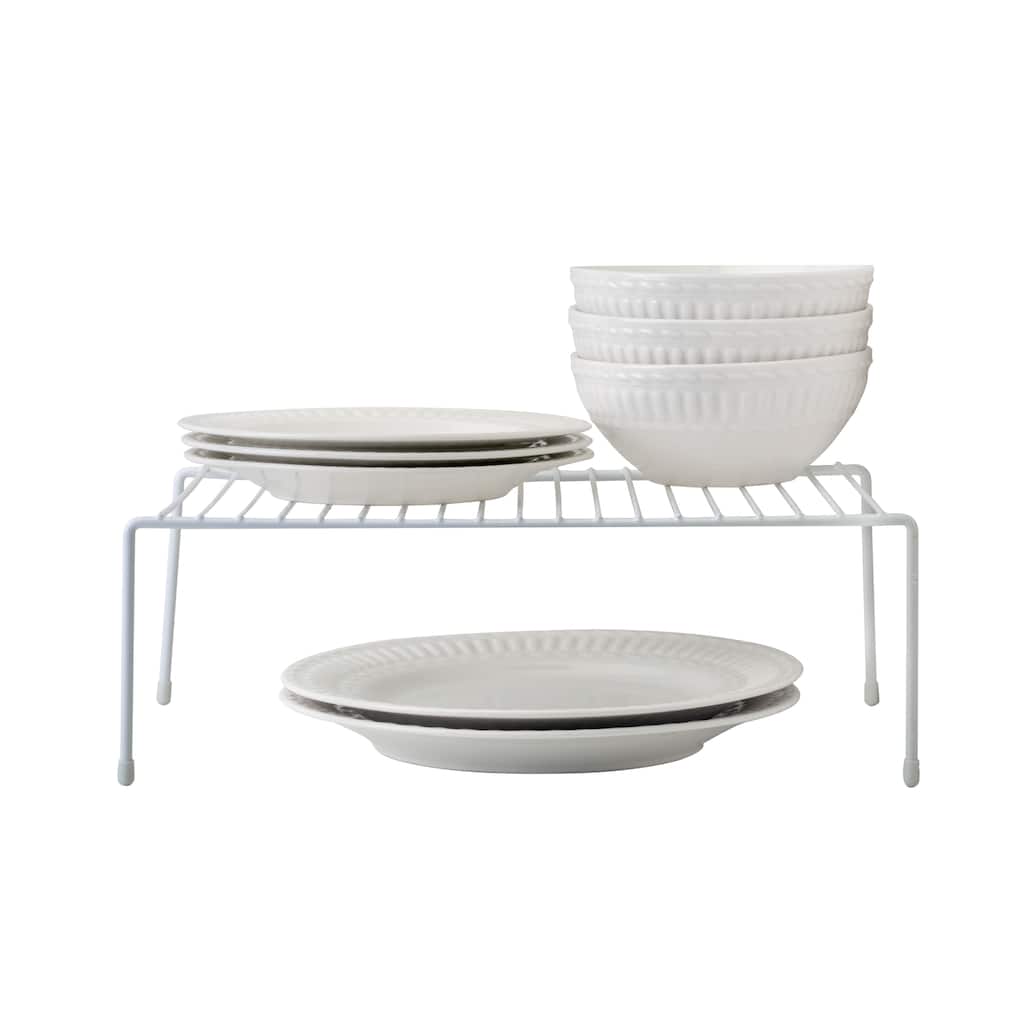 Kitchen Details White Large Kitchen Shelf Organizer - 15.16" x 10.24" x 5.51"